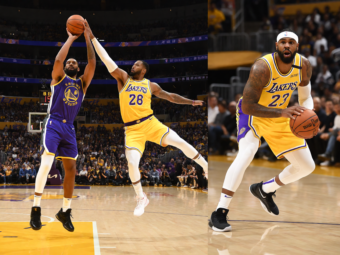 NBA季后赛湖人队比赛现场